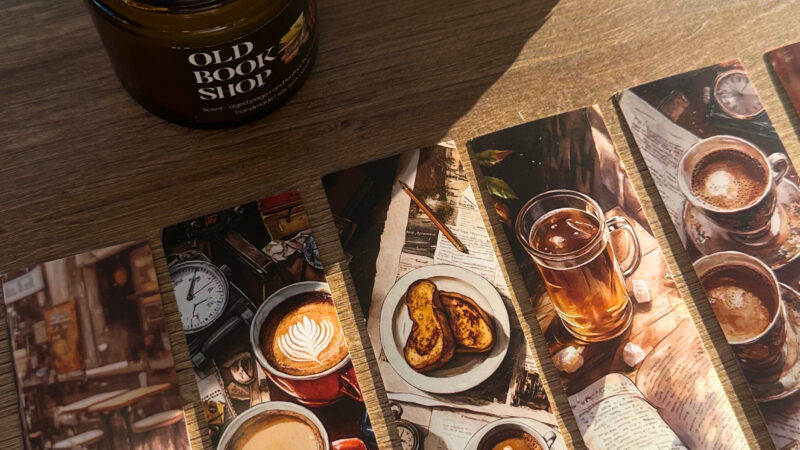 marques-pages vintage illustrés collection cup of coffee café parisien